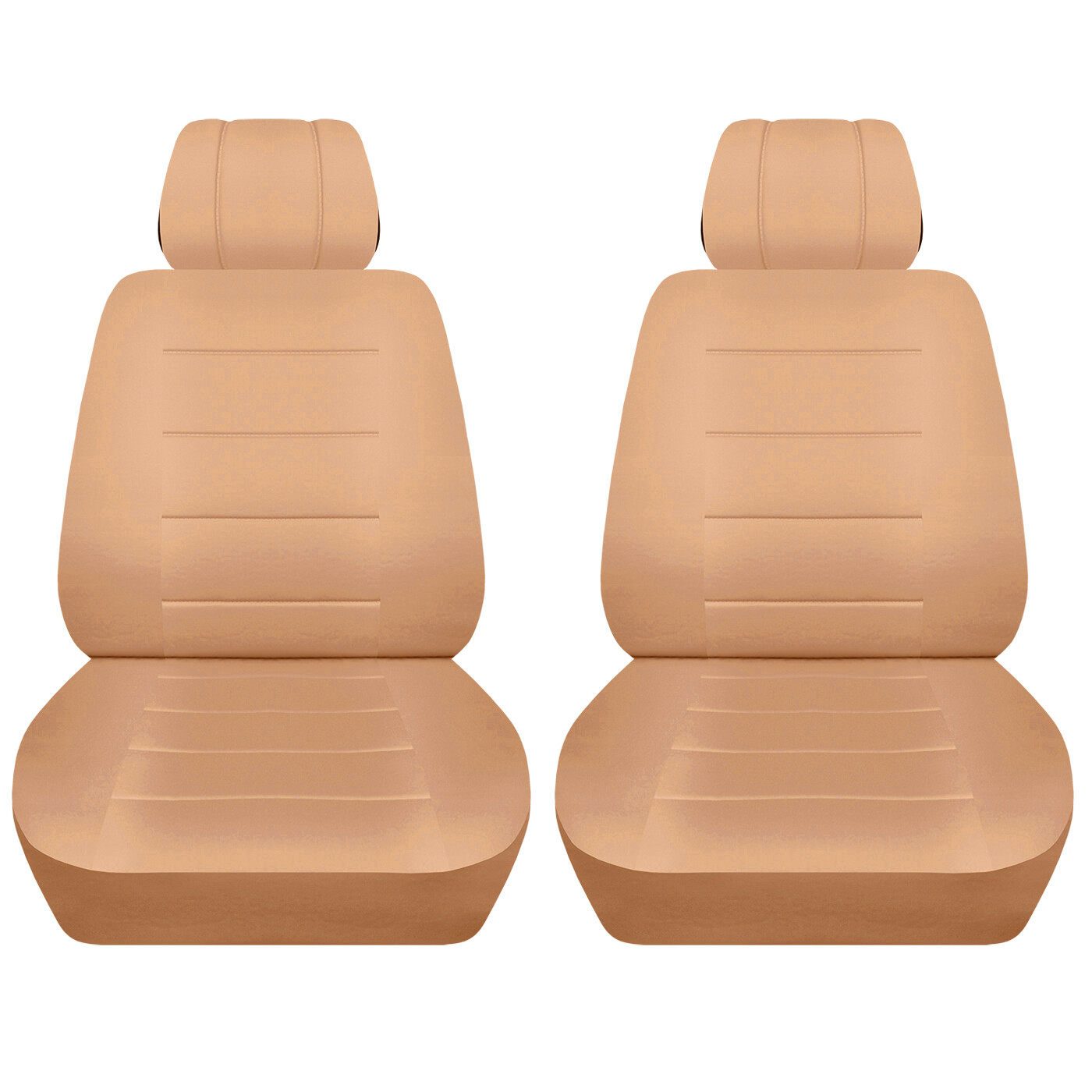 Two Front Seat Covers Fits 2001 2005 Volkswagen Beetle Solid Color