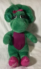 Vintage 1992 Baby Bop Barney Green Dinosaur Lyons Group Plush Stuffed Animal