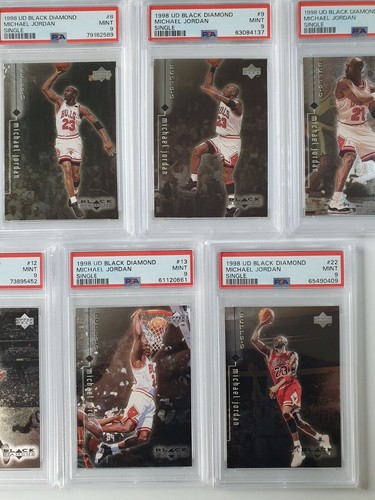 1998 Upper Deck Black Diamond Michael Jordan COMPLETE SET of 14 - PSA 9 (All) - Picture 6 of 7