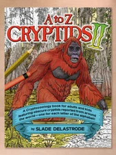 A to Z Cryptids II: A Cryptozoology Coloring Book for Adults and Kids (2023) NEW