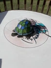 VTG Stained Glass Tiffany Style Tortoise/Turtle Accent Lamp Night Light Work!