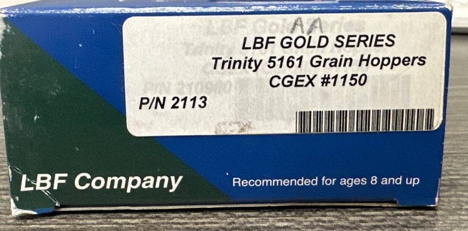 LBF Gold Series RTR HO Scale 2113 Trinity 5161 Grain Hoppers CGEX Cargill 1150 - Image 2 of 4