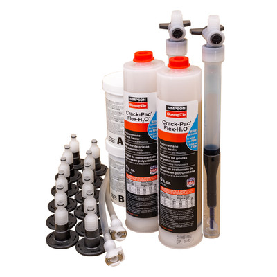 Simpson Strong-Tie CPFH09KT 9oz CRACK-PAC FLEX H2O KIT W/ACCESORIES