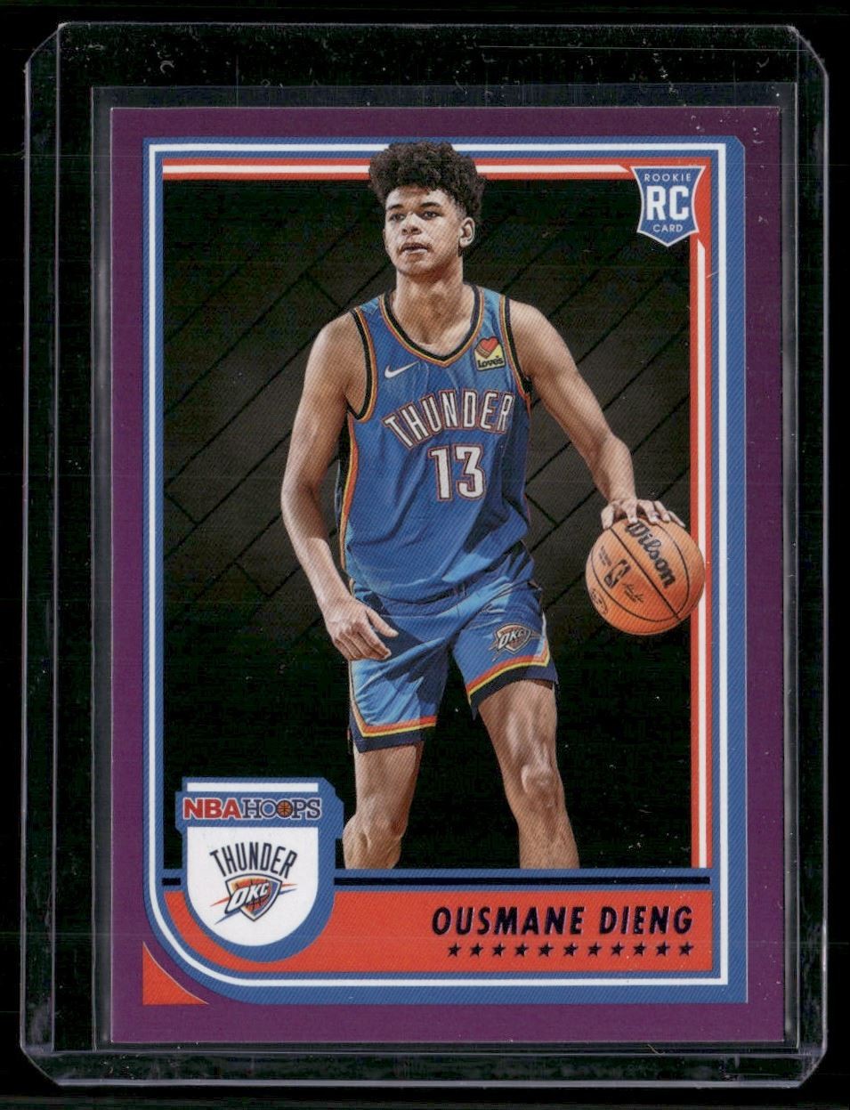 Ousmane Dieng Rookie 2022-23 Hoops Purple Oklahoma City Thunder #241