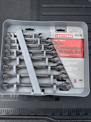 Sears Craftsman USA 6 Point Nos Metric Combination Wrench Set 46892 8-16mm