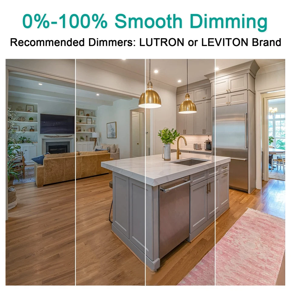 10-Pack Dimmable G25 Globe Light Bulbs LED, 6W=40W Replacement, Natural Dayli... - Image 2 of 4