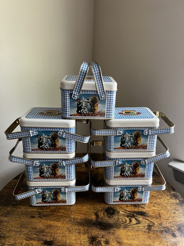 Vintage Walt Disney Co Wizard Of Oz Candy Tin Basket Lot Of 7 - Picture 2 of 12