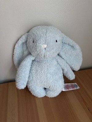 Primark Cares Light Blue Baby Bunny Rabbit Soft Plush Lovey Stuffed Animal 9.5 
