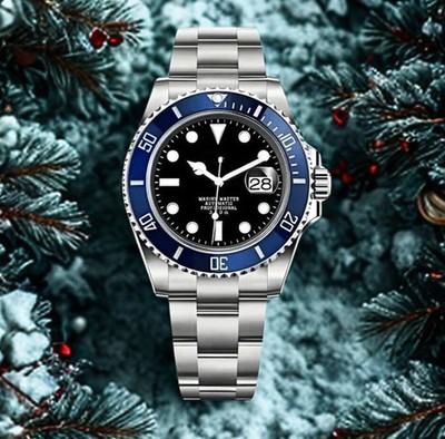 Blue Diver Automatic Watch | Sapphire Crystal | Stainless Steel Bracelet