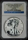 2011-P American Silver Eagle - NGC REV PF70 ER 25th Anniversary - ✪COINGIANTS✪