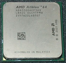 AMD ATHLON 64 3300  2.4 GHZ PROCESSOR, ADA3300AEP3AX, SOCKET 754, US SELLER