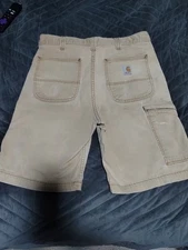 Carhartt Relaxed Fit Cargo Shorts Men's Size 33 Tan 102514-918