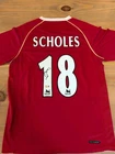 PAUL SCHOLES Signed Manchester United NIKE Auth Soccer Jersey BAS Beckett Auto