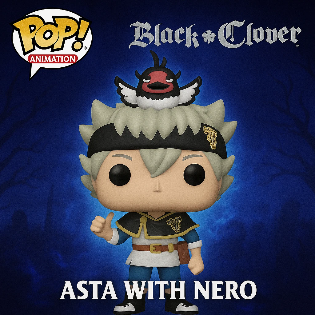 Funko Pop! Animation: Black Clover - Asta with Nero Vinyl