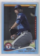 2014 Topps Chrome Blue Refractor 108/199 Nick Martinez #65 Rookie RC i4v