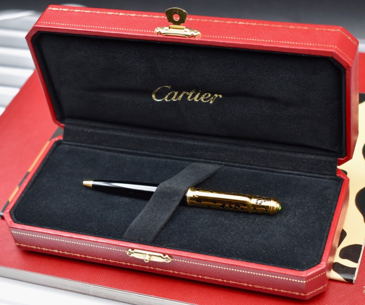 CARTIER Diabolo de Cartier Mini Panther-spot Ballpoint Pen Ref