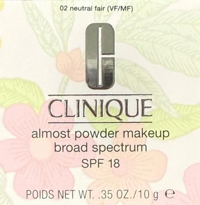 Clinique Almost Powder Makeup ~ 02 Neutral Fair ~ Full Size ~ New  
