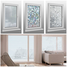 Self-Adhesive Frosted Window Film - Bubble Free Etched Privacy Glass Vinyl 2_5M