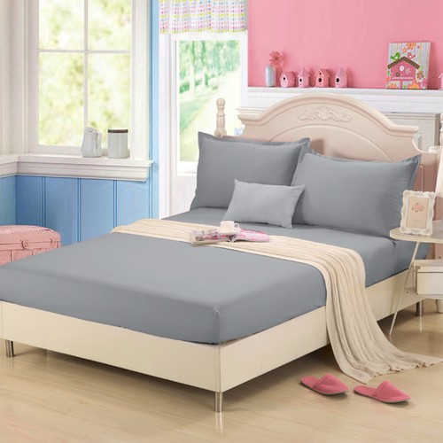 1000TC Elastic Fitted Sheet Set Wrap Around Double Queen Super King Size Bed New - Picture 22 of 75
