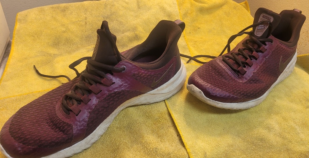 Nike Men's Renew Rival AA7400-601 Burgundy Running Shoes Sneakers