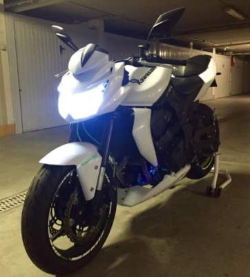 KIT BI-XENON MOTORRAD H7 FÜR KAWASAKI Z750 FERNLICHT + ABBLENDLICHT WEISS