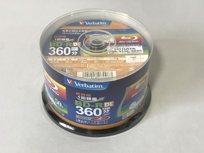 Verbatim Blu-ray BD-R 50GB 50pcs printable 1-6x speed VBR260RP50SV1