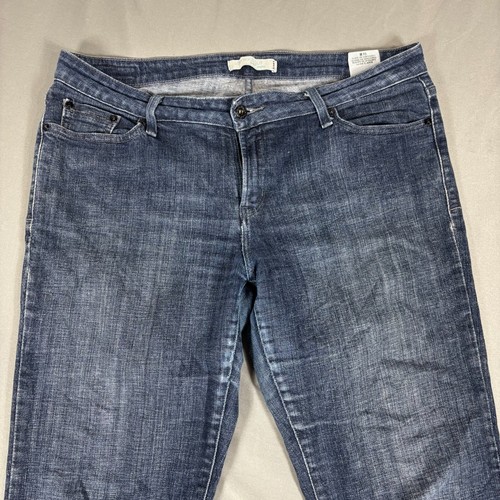 Levi's 545 Jeans Womens Size 14M Blue Denim Low Rise Boot Cut Dark Wash Stretch - Picture 3 of 14