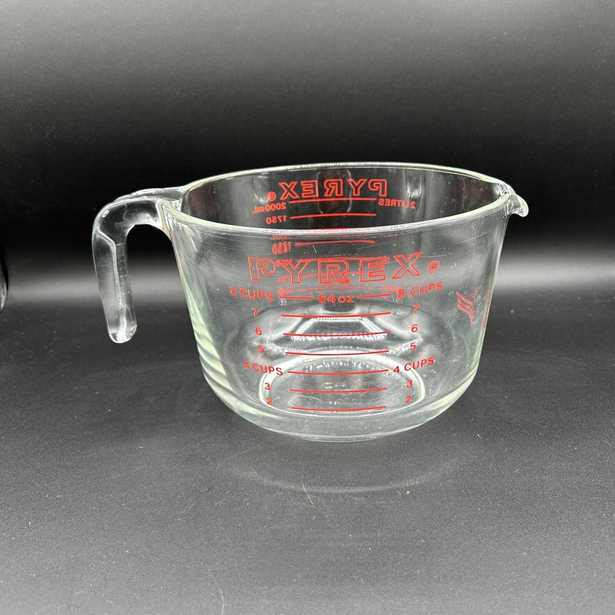 超珍品‼️新品未使用✳︎Pyrex ガラス製計量カップ2000cc(8cups) 楽天市場】PYREX メジャーカップ 250ml 耐熱ガラス 取っ手