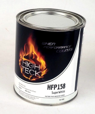 HIGH TECK HFP158 Toyota 040 Super White Basecoat Paint Quart