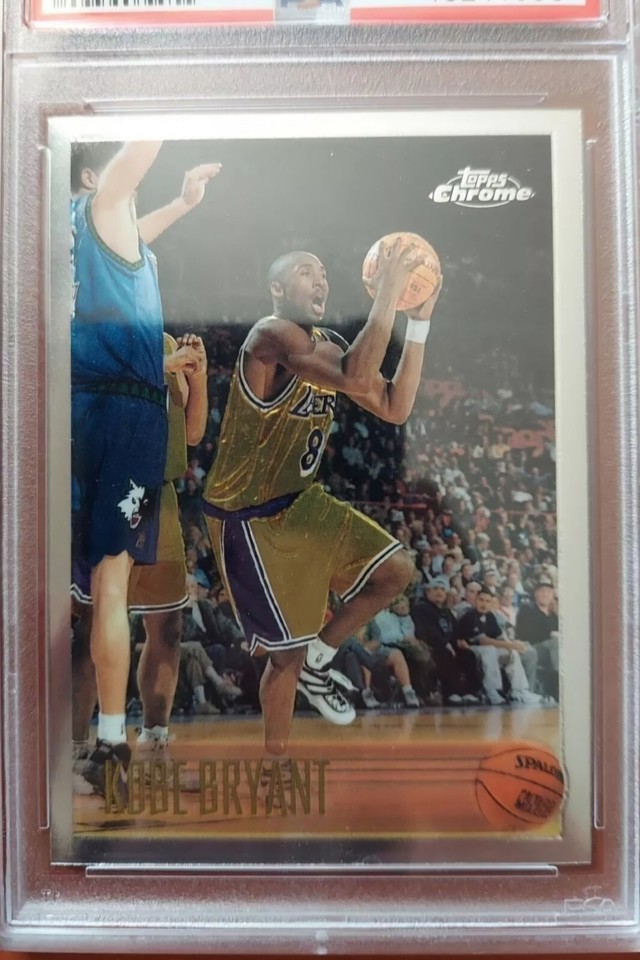 PSA 9 Mint KOBE BRYANT 1996-97 TOPPS CHROME #138 ROOKIE CARD RC LAKERS