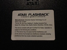 Atari Flashback Classic Game Console With 2 wireless Controllers D10507 Tested