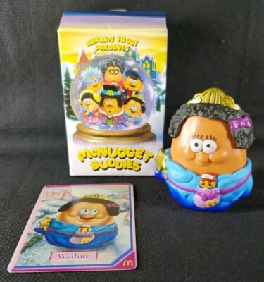 WAFFUTU MCDONALDS TOY COLLECTIBLE CHICKEN NUGGET COMPLET WITH BOX & CARD RARE **