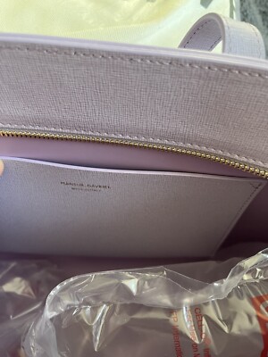 Mansur Gavriel Lavender Zip Tote MSRP$ 575 made in ITALY 17”x9”x5