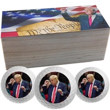 Limited Edition New Novelty Trump - 3 Golf Ball Collector Set - Victory Dance