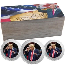 Limited Edition New Novelty Trump - 3 Golf Ball Collector Set - Victory Dance