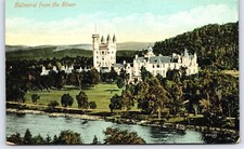 UK Scotland Aberdeenshire, Balmoral Castle from the River Dee, DB Unp Valentine
