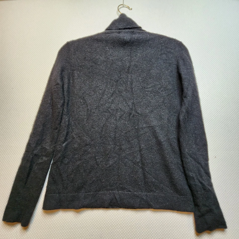 Suéter Sutton Studio Bloomingdales para mujer mediano negro 100 % cachemir clásico Foto 3 de 4