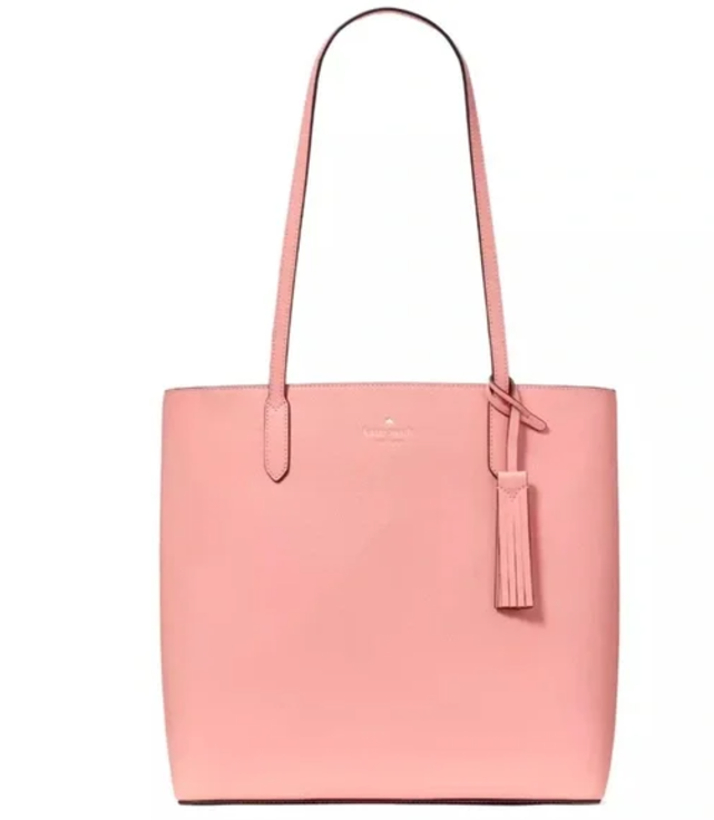 kate spade new york Large Jana Tote Bag Leather K8150 Shouder Bag Peachy Rose.