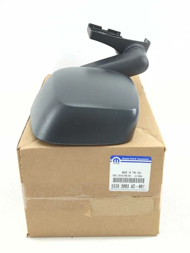 New OEM genuine Mopar LH Door Mirror 2003-2006 Jeep Wrangler LH Black Original