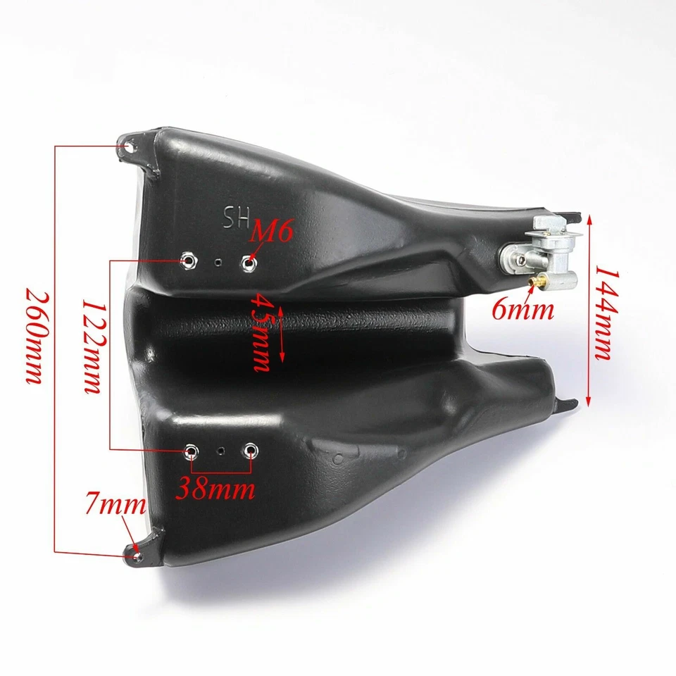 Kit de carenado de guardabarros de plástico y tanque de combustible para moto de cross CRF70 XR 125cc 140cc Foto 4 de 4