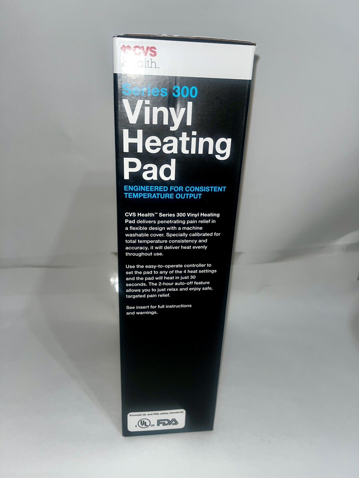 CVS Series 300 Vinyl Heating Pad For Pain Relief LED 4 Settings “12x15