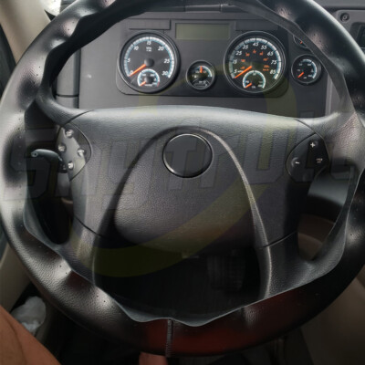 Leather Car Steering Wheel Cover, Non-Slip Car Wheel Cover Non Slip Car Wheel Cover Protector Breathable Microfiber Leather Universal Fit For Most Cars Black Red - Foto 8