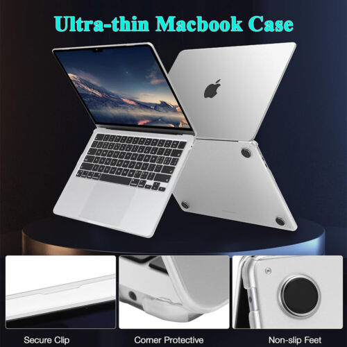 For Macbook Air 13.6" A3113 Ultra Thin Case Screen&Keyboard Cover+14" Sleeve Bag - Picture 3 of 25