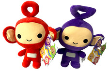 Set of 2 Teletubbies Plush Toys 8.5 inch Teletubby PO  TINKY WINKY NWT