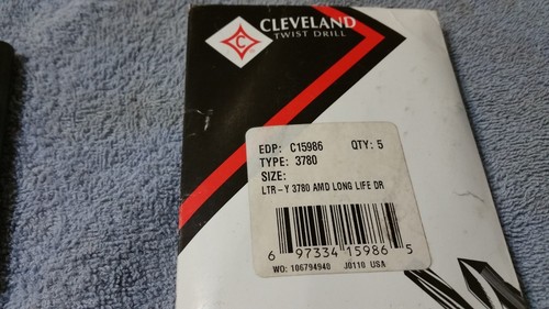 Cleveland twist letter Y bit C15986 3780 pack of 5 - Picture 2 of 4