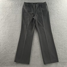 Talbots Womens Pants Gray 10 Mid Rise Signature Career Polyester Wool Blend