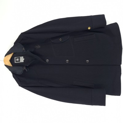 Vintage G-Star Mantel Wollmischung Schwarz Decoy Garber Trench Um1 Größe L