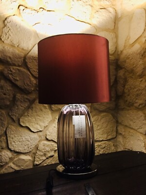 Set 2 St.Hockerleuchte, Lampe, Nachtlicht ,Hotellampe, Vasenlampe, Glaslampe NEU