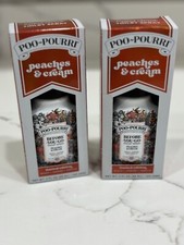 NEW Poo-Pourri Before You Go Toilet Spray, Peaches  Cream, Lot Of 2-2oz Bottles