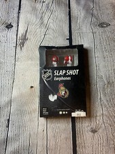 NIB IHIP OTTAWA SENATORS NHL SLAP SHOT EARPHONES EARBUDS SEALED HOCKEY